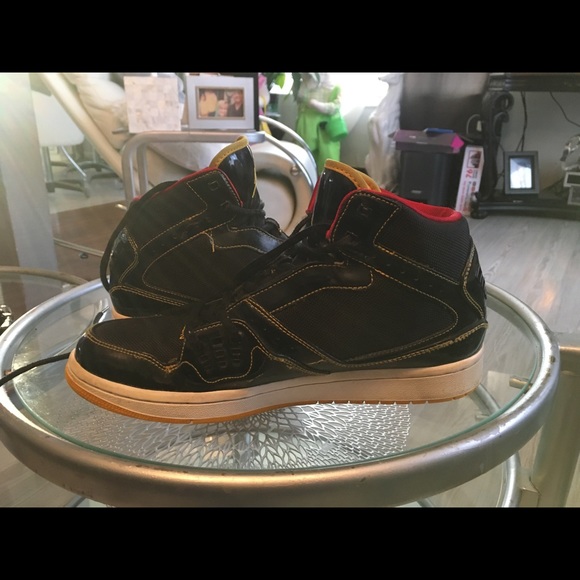 Jordan Flight 1 Black Yellow Men’s Size 9 - Picture 3 of 8